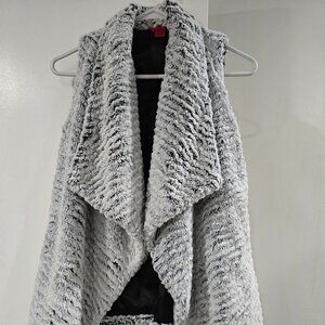 Faux Fur Open Front Vest by 5/48